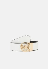 REVERSIBLE BELT - Josta - optic white/black/gold-coloured