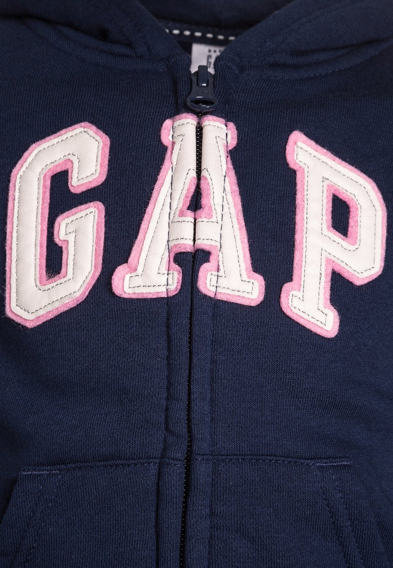Blue//Pink//White Size 3 Girl/'s Toddler GAP Logo Zip Hoodie