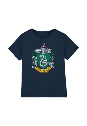 Cotton Soul, HARRY POTTER SLYTHERIN CREST UNISEX - T-Shirt print - dark blue