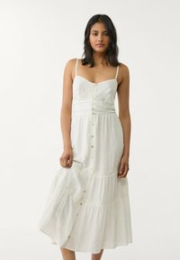Stradivarius - FLOWING BUTTON - Robe chemise - white Image miniature 1