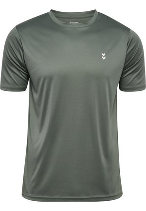 Hummel, HUMMEL HMLPULSE TRAINING T-SHIRT S/S - T-shirt de sport - olive