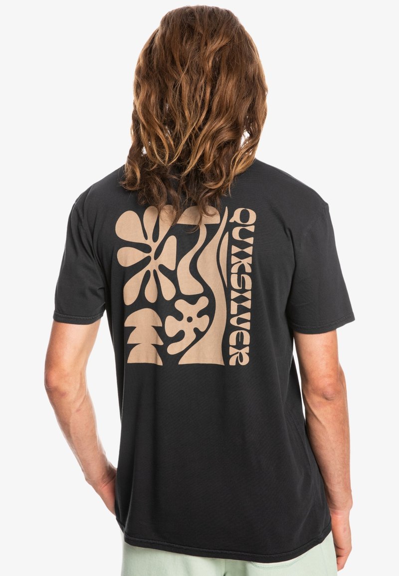 Herren T-Shirts basic | Quiksilver BE STILL MANCHES COURTES T-Shirt print black/schwarz - FN12625 Herren T-Shirts basic | Quiksilver BE STILL MANCHES COURTES T-Shirt print black/schwarz - FN12625