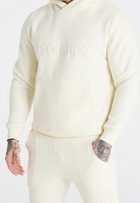 SIKSILK Felpa con cappuccio - off-white