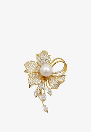 HEBE JEWELS Broche - gold- und weißfarben