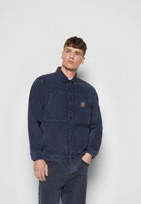 Carhartt WIP DOUBLE FRONT JACKET  - Casaco de ganga - dark navy worn washed