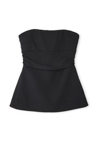 SLIM FIT STRAPLESS - Bluse - black
