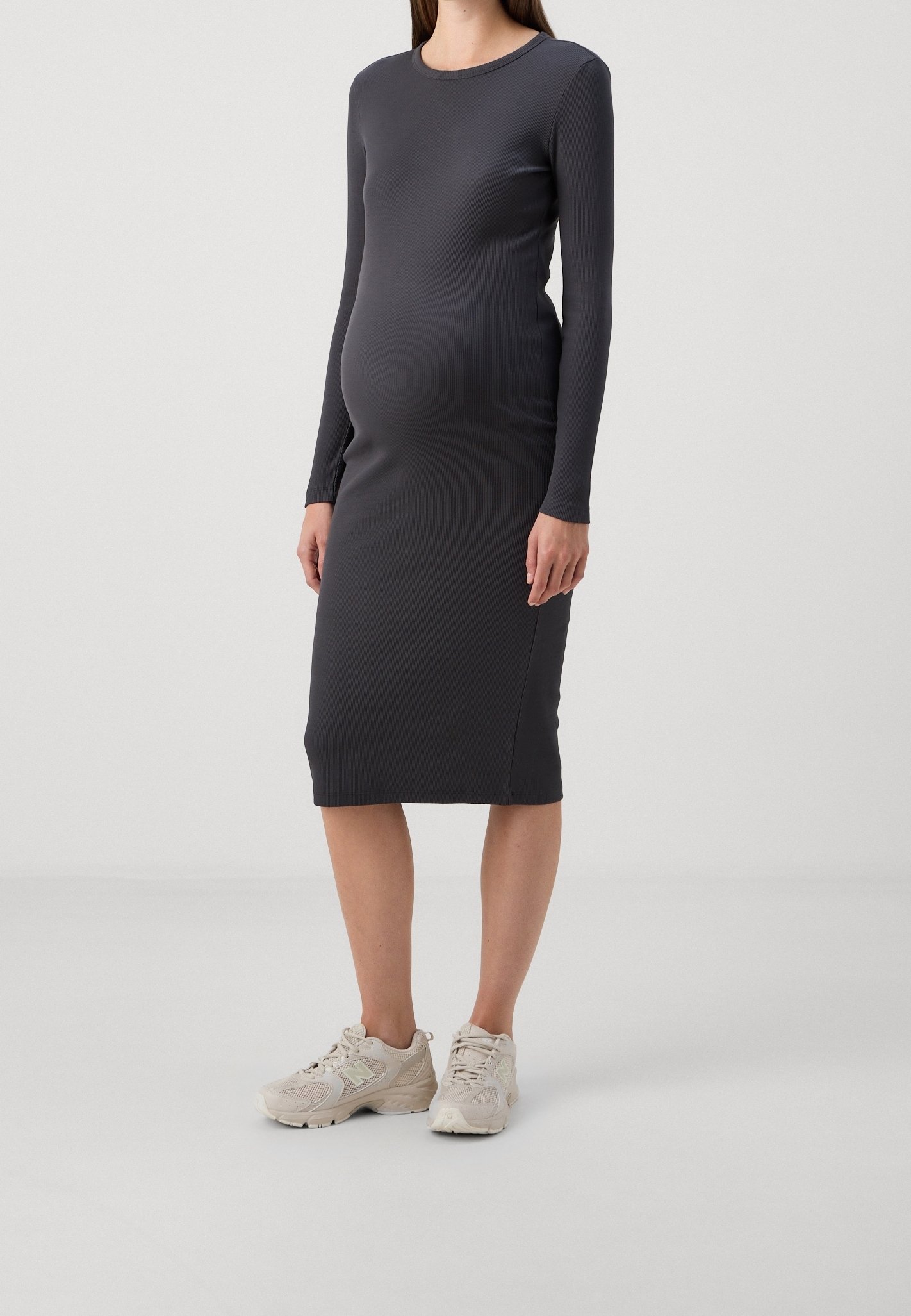 slim fit dress slacks Fitted Sleeveless Short Maternity Dress – Glamix Maternity main image 0