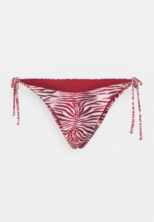 Hunkemöller BRAZIL HIGH LEG - Bikiinide alumine osa - red