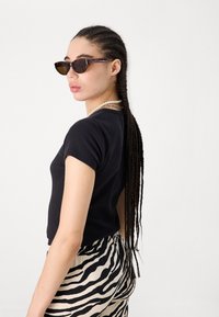 Noisy May NMDESTINY FLARED PANTS  - Hlače - black