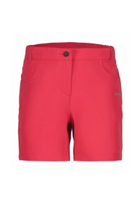Röda shorts i ett smidigt, lätt tyg. Har framfickor och knäppning med knapp. Enkelt design och rak skärning.