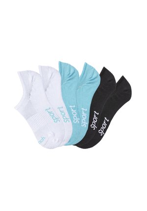 6-PACK - Socks - 2x türkis, 2x weiß, 2x schwarz