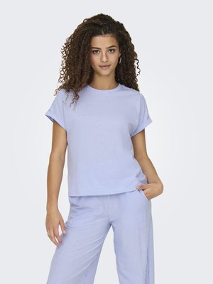 JDYNELLI SS  JRS - T-shirt imprimé - cloud dancer/frozen fjord