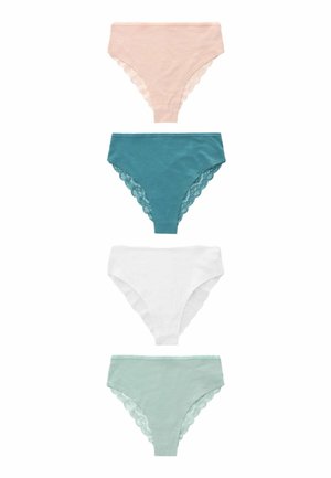 KNICKERS 4 PACK HIGH RISE  - Aluspüksid - pastel colours