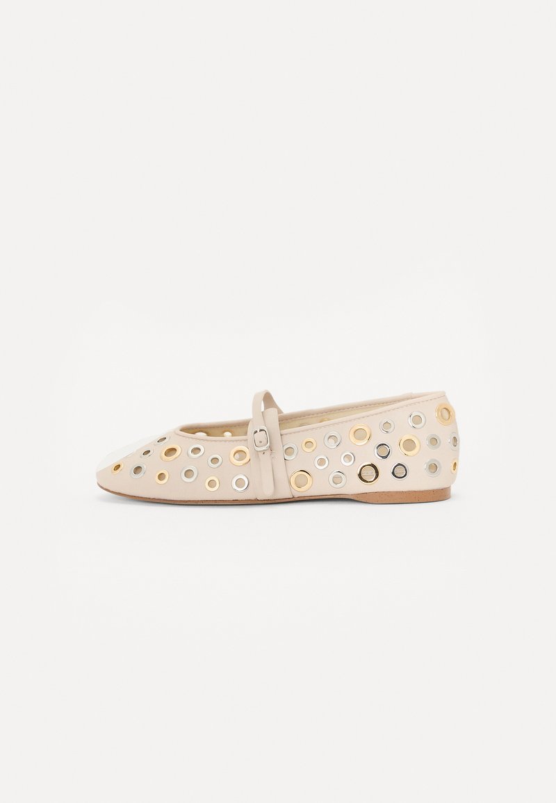 Steve Madden REJOICE - Ballerines - bone / silver gold