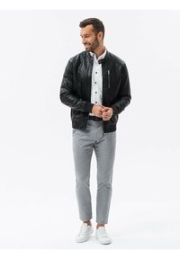 Ombre OM JAFL - Kunstlederjacke - black