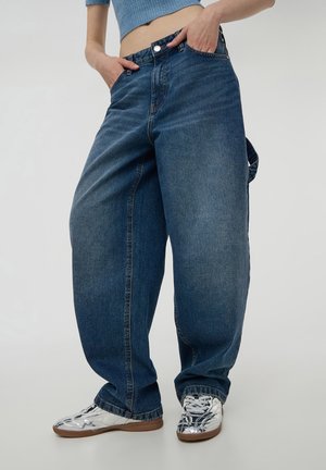 Terranova CARPENTER BALLOON - Jeans baggy - blu denim scuro