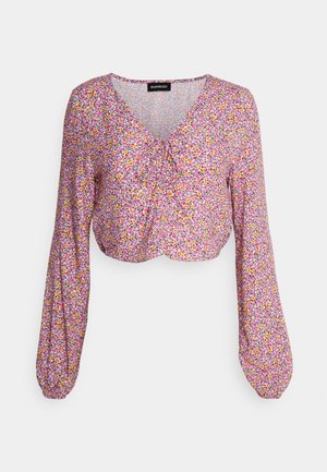 Even&Odd Bluse - lilac/orange