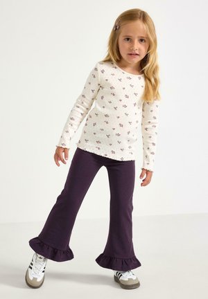 Lindex, LINDEX FLARED LEGGINGS WITH BRUSHED INSIDE LINDEX - Leggings - dark dusty lilac