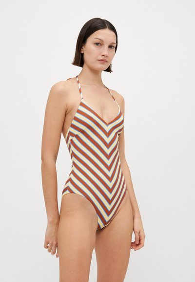 Alemais TAMSIN HALTER ONE PIECE - Kopalke - yellow/blue/brown