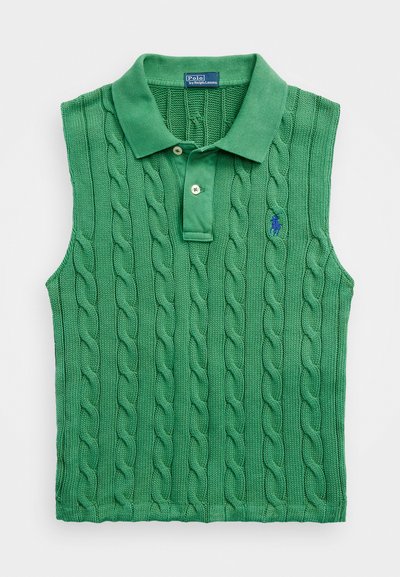 Polo Ralph Lauren COTTON SLEEVELESS POLO SHIRT - Polo marškinėliai - fiji green