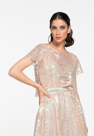 T-shirt con stampa - rosa