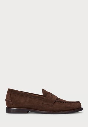 Polo Ralph Lauren ALSTON SUEDE PENNY LOAFER - Sapatos sem atacadores - dark brown