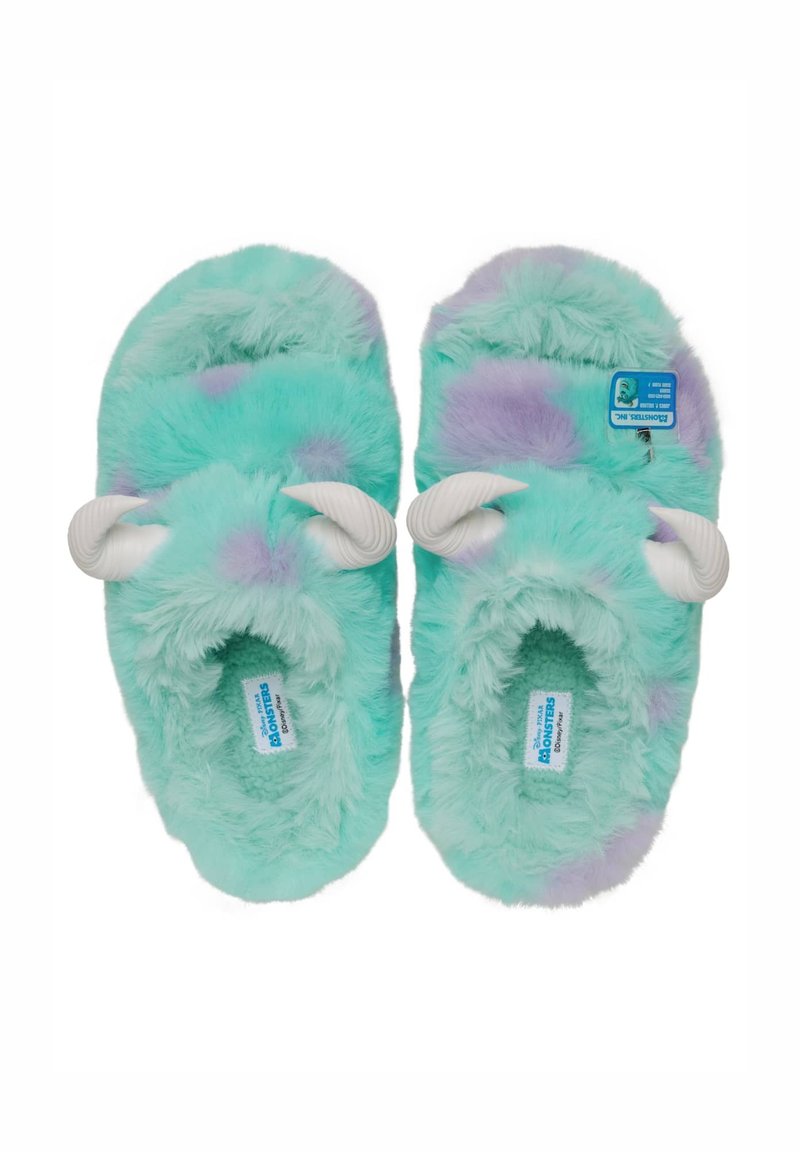 CROCS Plush Slippers in Aqua and Lavender AESPA X CROCS Stomp Lined Clog Pastel Pink Blue Purple M7/W9  main image 2