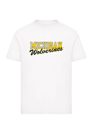 MICHIGAN WOLVERINES - SCRIPT - Print T-shirt - white