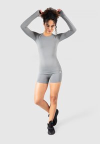 Smilodox LONGSLEEVE LORIE - Langærmet T-shirt - dunkelgrau
