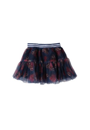 Sarabanda Gonna a campana - navy bordeaux
