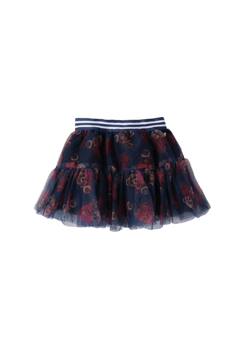Sarabanda Gonna a campana - navy bordeaux