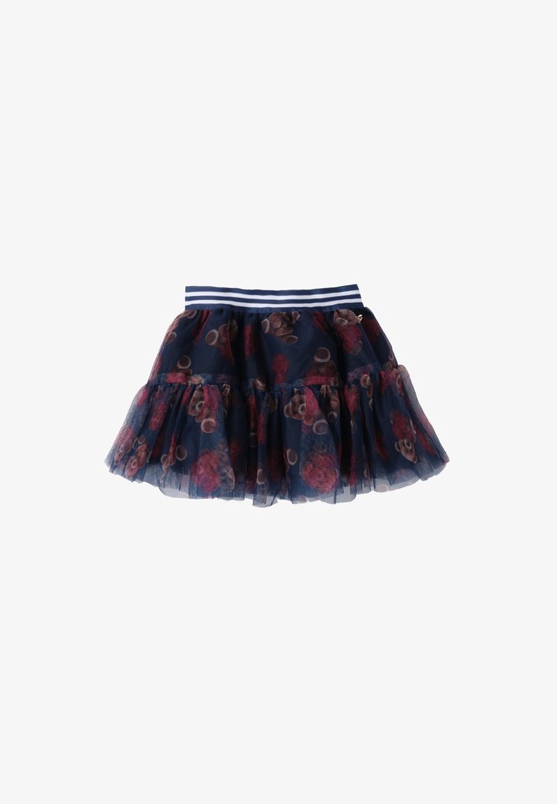 Sarabanda Gonna a campana - navy bordeaux