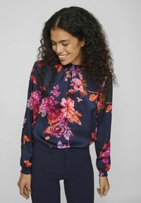 VILA MIT LANGEN ÄRMELN - Camicetta - navy blazer