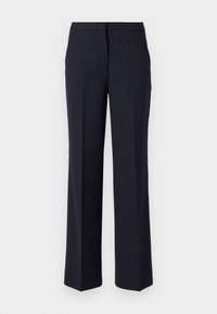 PINSTRIPE WIDE LEG  - Kelnės - night sky/gray morn