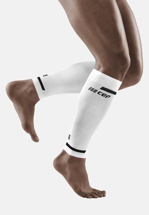 THE RUN COMPRESSION CALF SLEEVES MEN - MADE IN GERMANY - Bandages - white
