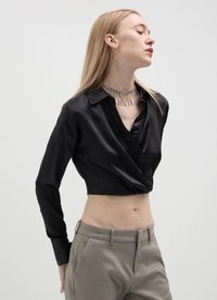 Calliope CROP IN - Blouse - nero