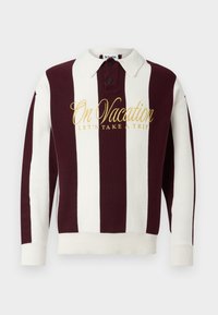 LETS TAKE A TRIP STRIPED UNISEX - Džemper - burgundy