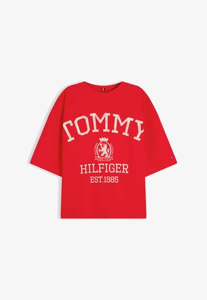 Tommy Hilfiger, OVERSIZED, czerwony