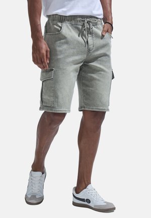 Jeans Shorts - khaki-denim