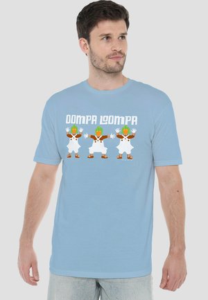 Cotton Soul, WILLY WONKA AND THE CHOCOLATE FACTORY/OOMPA LOOMPA - Print T-shirt - light blue