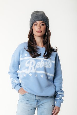 REBELS STARS DROPPED SHOULDER  - Sweatshirt - halogen blue