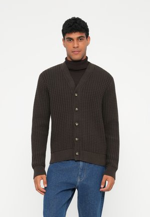 SLHTOM STRUCTURE V NECK CARDIGAN - Chaqueta de punto - delicioso