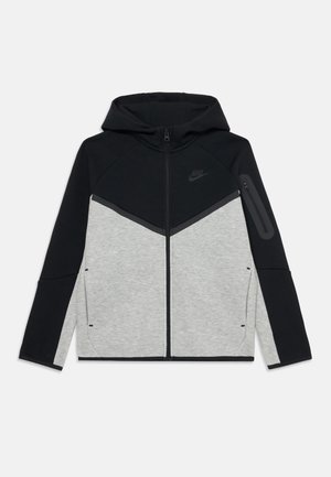 PLUS SIZE - Zip-up sweatshirt - dark grey heather/black