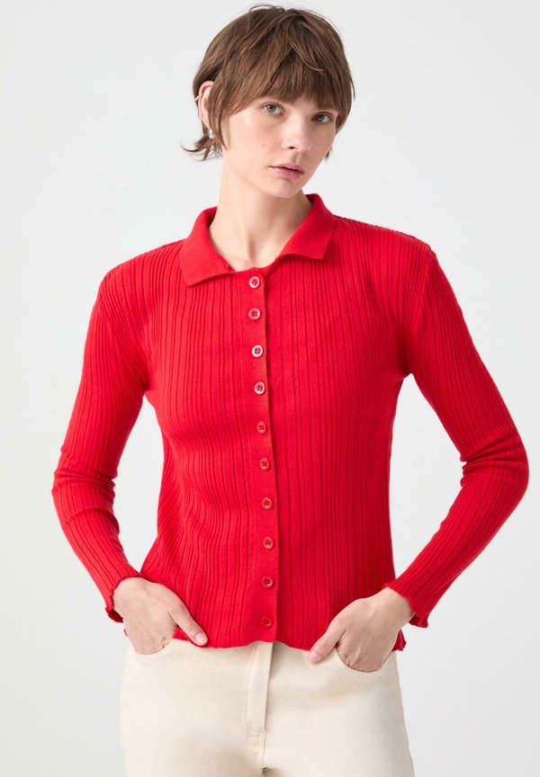 POLO NECK THIN TRICOT BODY - Strickjacke
