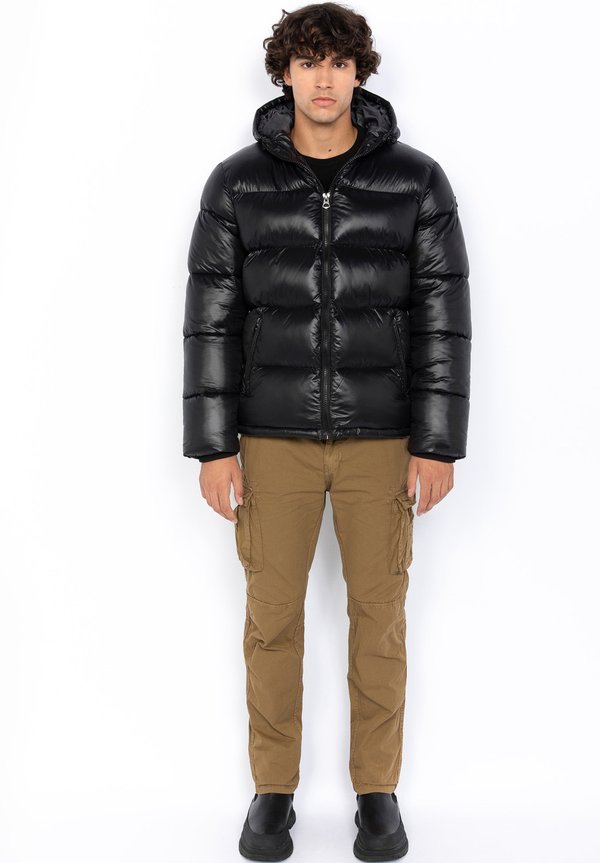 HOODED PUFFER - Winter jacket - noir