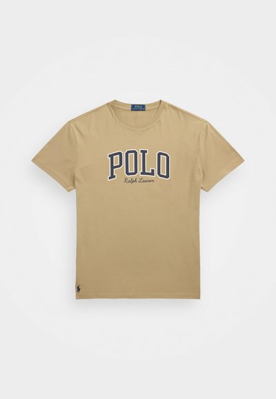 Polo Ralph Lauren CUSTOM SLIM FIT LOGO JERSEY T-SHIRT - Μπλουζάκι με στάμπα - beige
