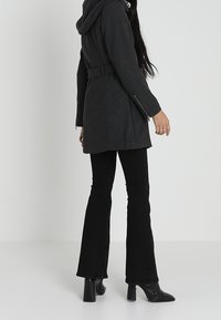 Even&Odd Abrigo corto - mottled dark grey