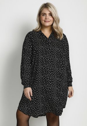 MILANA - Day dress - black / chalk dots