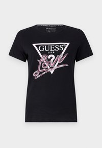 LOVE TRIANGLE TEE - T-shirt imprimé - jet black