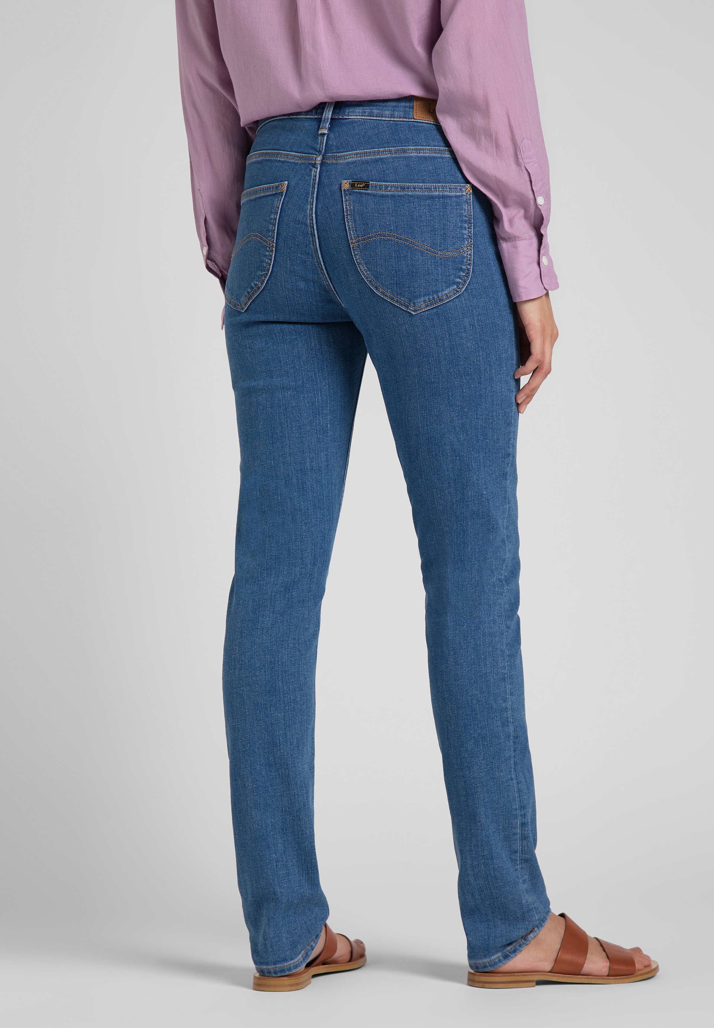 Lee ELLY - Slim fit jeans - mid lexi/blue denim - Zalando.de